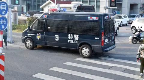 Policja w chińskiej prowincji Jiangsu