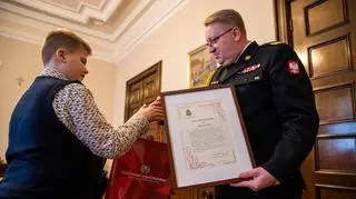10-letni Miłosz i operatorka numeru 112 wyróżnieni