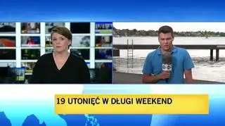 19 utonięć w długi weekend (materiał z 20 czerwca 2022)