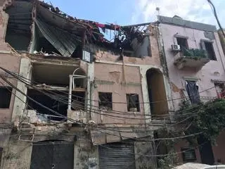 Bejrut, zniszczone miasto po eksplozji w porcie 