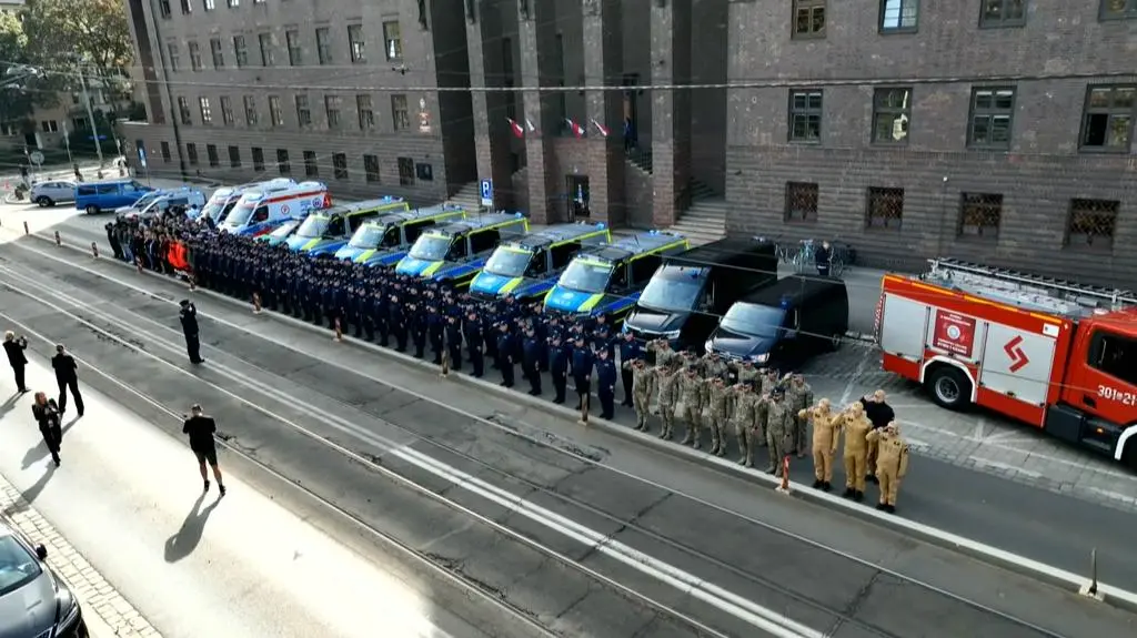 Hołd dla zmarłego policjanta