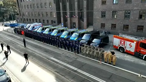Hołd dla zmarłego policjanta