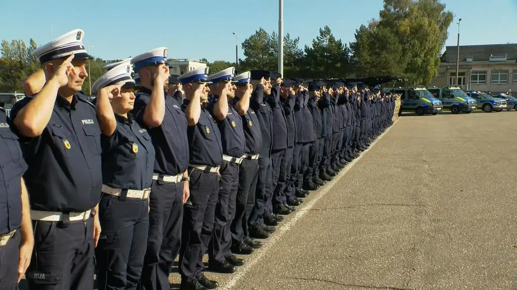 Hołd dla zmarłego policjanta