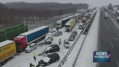 Dangerous road conditions in many parts of Poland
