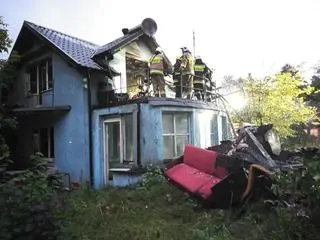 Pożar domku letniskowego. Jedna osoba nie żyje