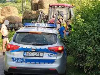 Ciągnik zderzył się z quadem