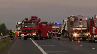 Kilkanaście samochodów zderzyło się na 174 km autostrady A4