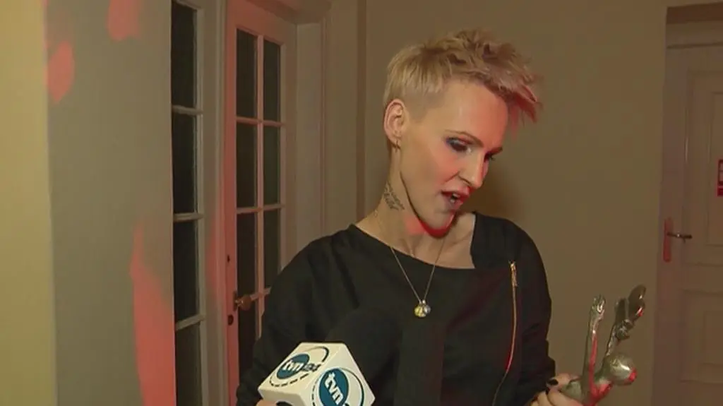 Agnieszka Chylińska ze Złotą Telekamerą 
