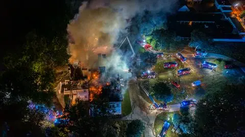Pożar pałacu w Konarzewie