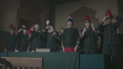 Fragment filmu Romana Polańskiego Oficer i szpieg