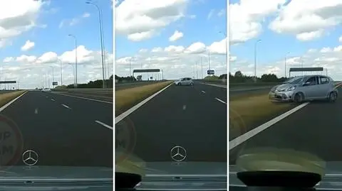 Niebezpieczna sytuacja na autostradzie A4