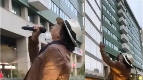 Al Bano zaśpiewał lekarzom mieszkającym tymczasowo w hotelu