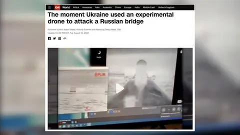 W taki sposób Ukraińcy zaatakowali most Krymski. Służby udostępniły nagranie