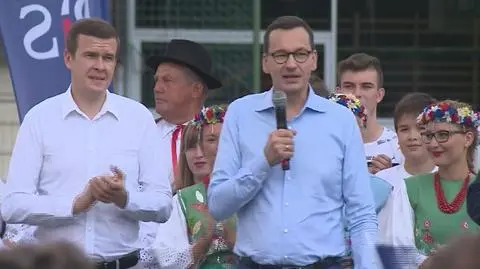 Premier Mateusz Morawiecki na spotkaniu z mieszkańcami Bojszów