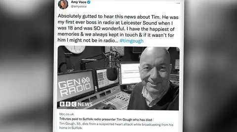Prezenter radiowy Tim Ghough zmarł podczas audycji na żywo. Miał 55 lat