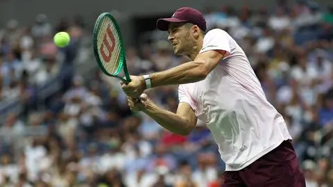 Hubert Hurkacz podczas US Open