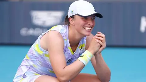 Ten uśmiech mówi wszystko. Emocjonalna radość Świątek w Miami