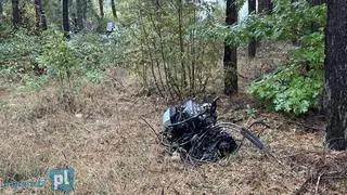 Z auta wypadł silnik 