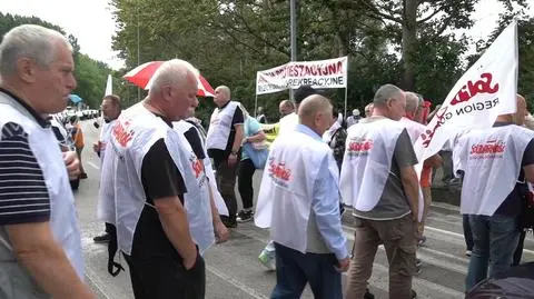 Protest rybaków we Władysławowie 