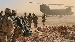 Ćwiczenia wojsk USA w bazie al Asad w październiku 2018 roku