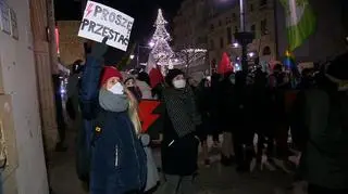Protest w Łodzi