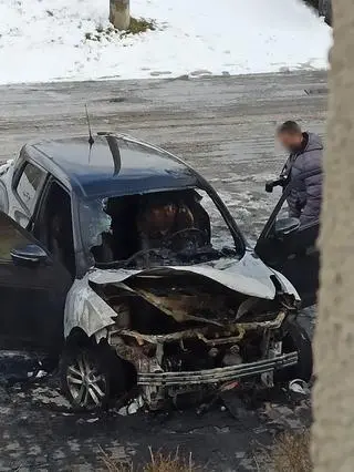 Pożar samochodu w Zgierzu. Zarzuty dla 46-latka