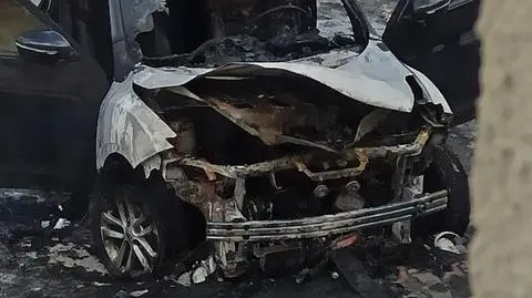 Pożar samochodu w Zgierzu. Zarzuty dla 46-latka