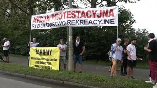 Protest rybaków we Władysławowie 
