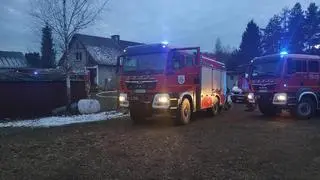 W pożarze domu zginął 66-letni mężczyzna