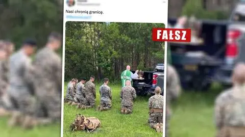 "Wyznaniowe wojsko polskie" i msza na granicy? To nie są polscy żołnierze