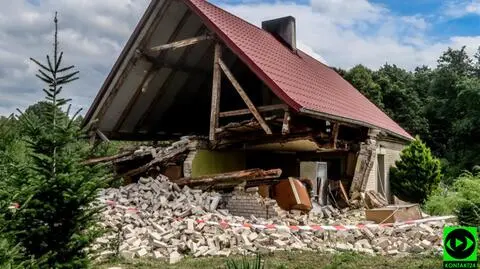 Wybuch butli z gazem. Dom się częściowo zawalił