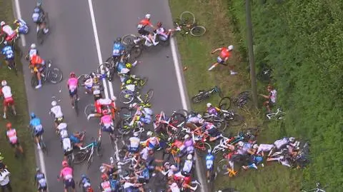 Jedna kraksa, później kolejna. Czarny dzień w Tour de France