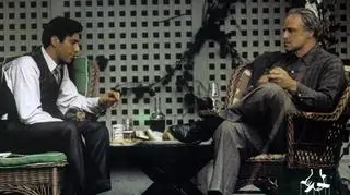 Al Pacino i Marlon Brando w "Ojcu chrzestnym"