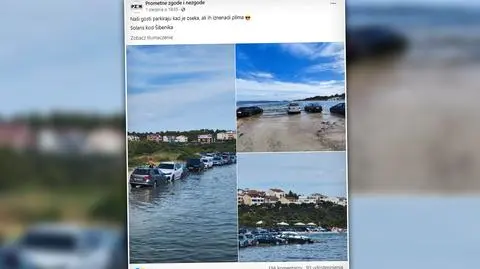Nie chcieli płacić, zaparkowali na plaży. Przypływ zaskoczył turystów w Chorwacji