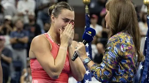 Sabalenka usłyszała pytanie. Zaniemówiła, pojawiły się łzy