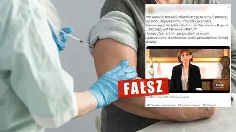 Wirus "zaraża głównie osoby zaszczepione"? Jak zmanipulowano wypowiedź ekspertki
