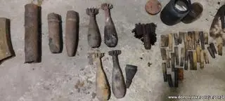 Niewybuchy znalezione w piwnicy w trakcie pożaru