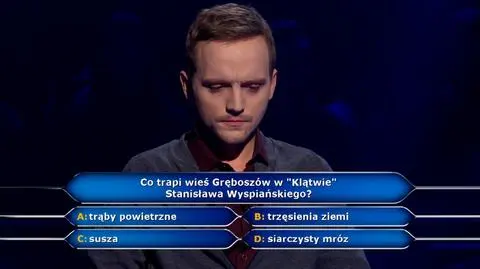 "Milionerzy": pytanie o dramat Wyspiańskiego za 75 tysięcy złotych