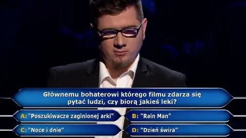 Milionerzy: filmowe pytanie warte 75 tysięcy złotych
