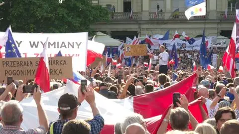 Donald Tusk at Poznań rally: no one will intimidate us, no one will ever silence us again