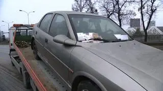 Samochód stał na parkingu w Gdańsku