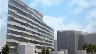 Wizualizacja betonowego wraku po przebudowie