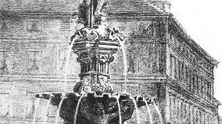 Fontanna Neptuna, rysunek Otto F