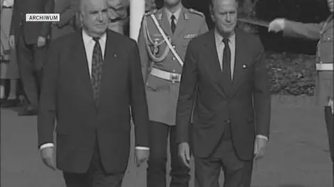 Helmut Kohl z Georgem Bushem Billem Clintonem i Tonym Blairem
