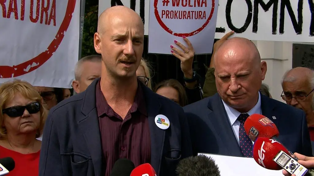 Piotr Cykowski z Akcji Demokracji: jesteśmy tu wspierać sędziów którzy bronią demokracji