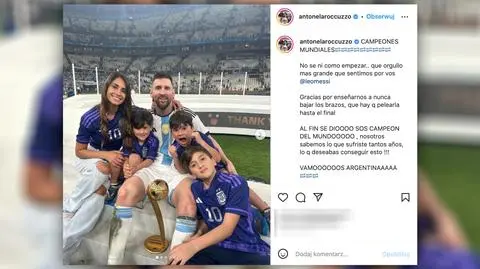 Emocjonalny wpis żony Messiego. "Wiemy, ile wycierpiałeś przez tyle lat"