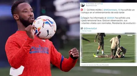 Piłkarz Atletico stracił przytomność na treningu. Niedawno chorował na COVID-19