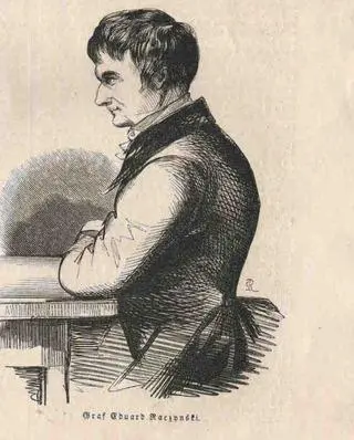 Edward Raczyński na rysunku w gazecie "Illustrirte Zeitung" z15 lutego 1845 r.