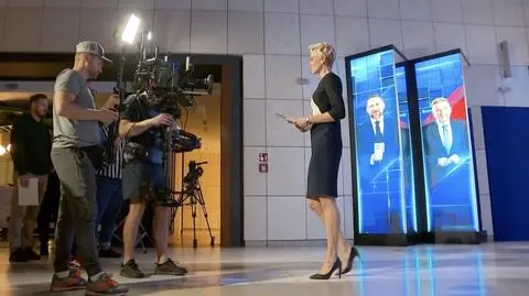 Anita Werner podczas przygotowań do Wieczoru wyborczego
