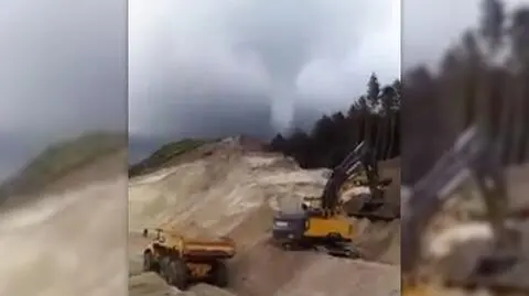 Trąby wodne na Mierzei Wiślanej. "Były co najmniej dwie"